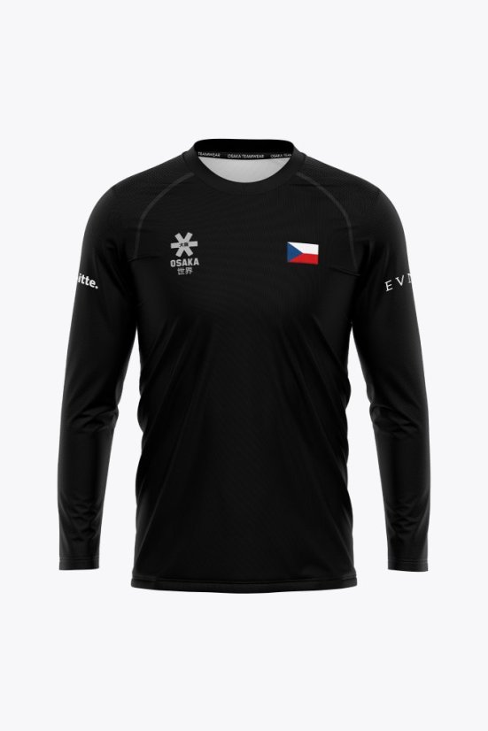 CZECH GK TEE LONG SLEEVES BLACK - Velikost: XL