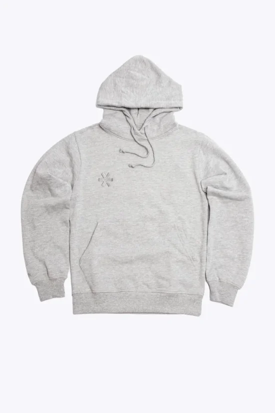 UNISEX BASIC HOODIE GREY MELANGE - Velikost: L