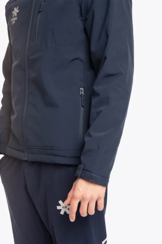 SOFTSHELL WITH HOOD NAVY - Velikost: 3XL