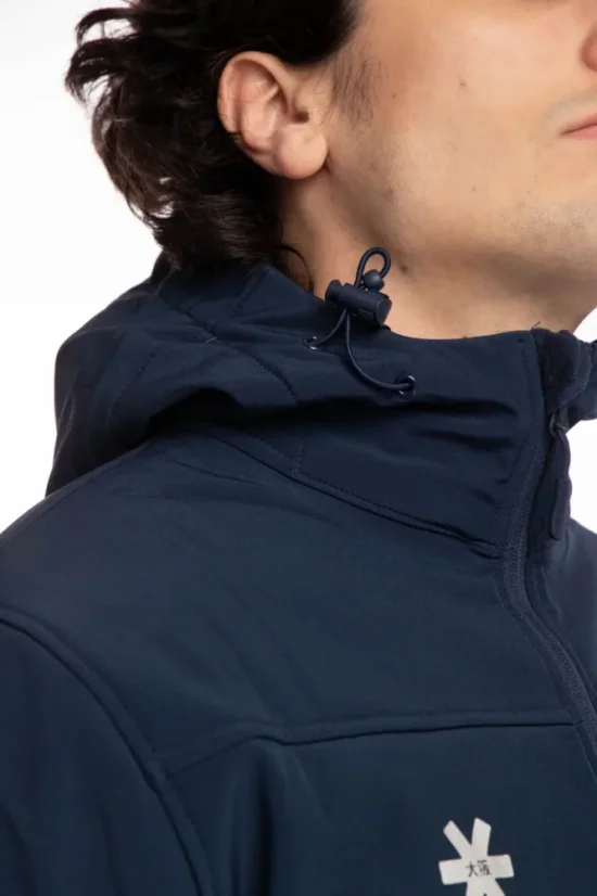SOFTSHELL WITH HOOD NAVY - Velikost: 3XL