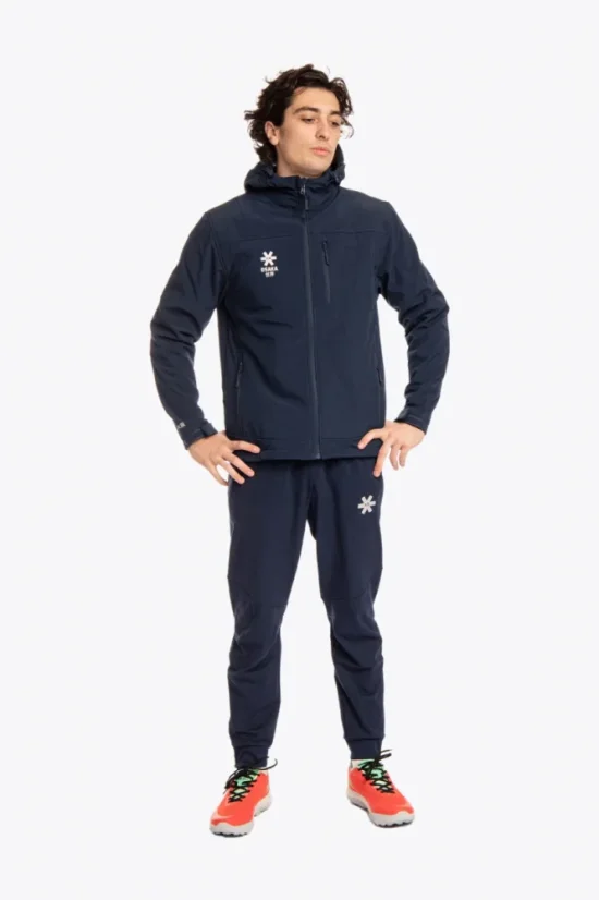 SOFTSHELL WITH HOOD NAVY - Velikost: 3XL