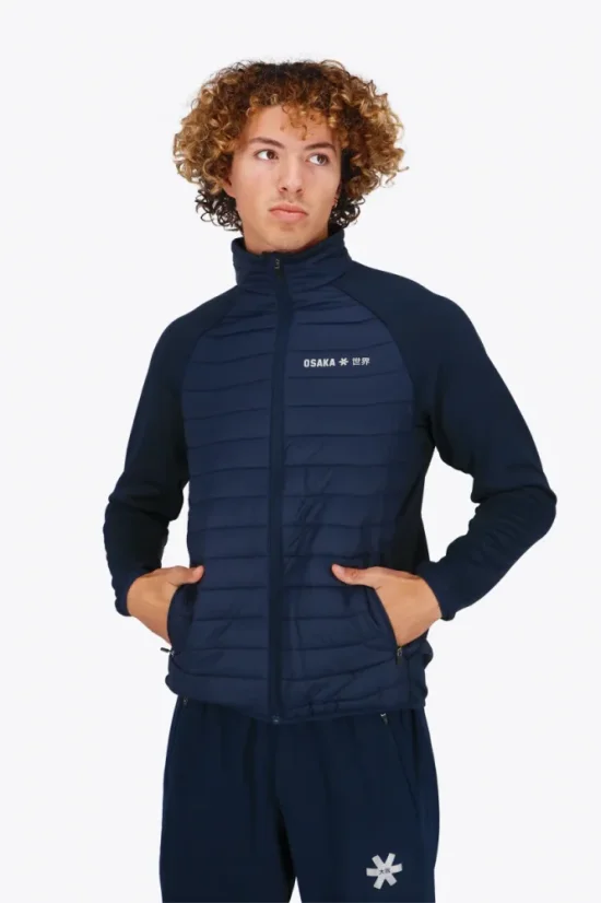 MEN HYBRID JACKET NAVY - Velikost: XL