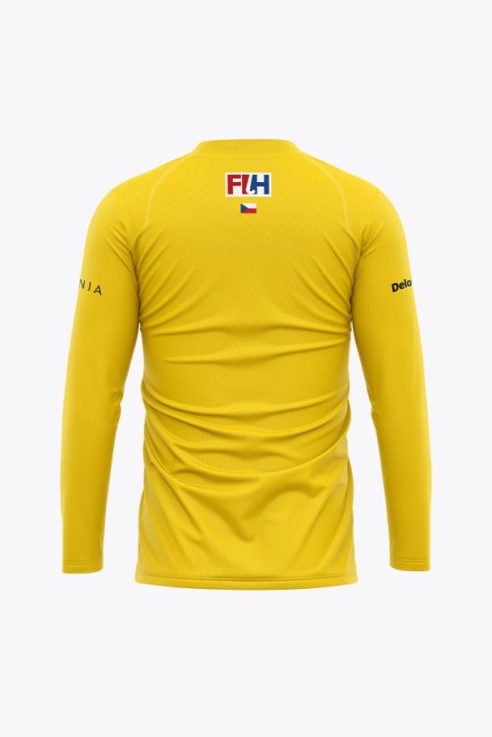 CZECH GK TEE LONG SLEEVES YELLOW - Velikost: M