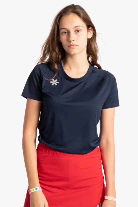 WOMEN TRAINING TEE SHORT NAVY - Velikost: S