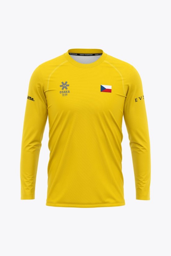 CZECH GK TEE LONG SLEEVES YELLOW - Velikost: XS