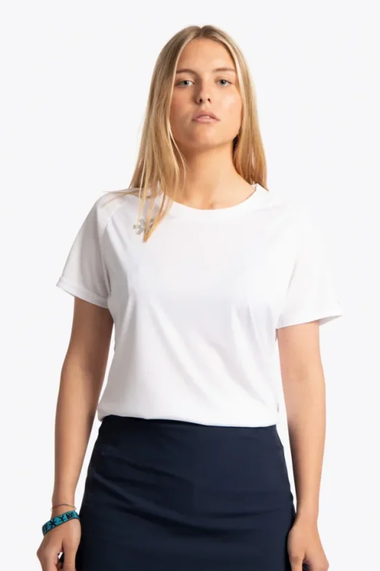 WOMEN TRAINING TEE SHORT SLEEVES S REC WHITE - Velikost: XL
