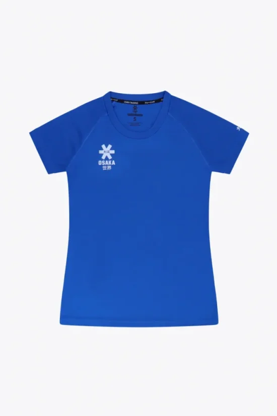 WOMEN TRAINING TEE SHORT SLEEVES S REC ROYAL BLUE - Velikost: XXS