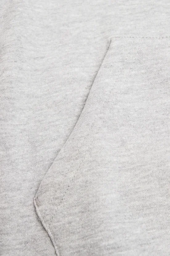 UNISEX BASIC HOODIE GREY MELANGE - Velikost: L