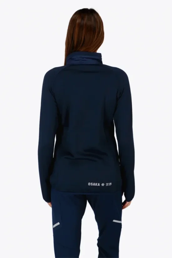 WOMEN HYBRID JACKET NAVY - Velikost: L